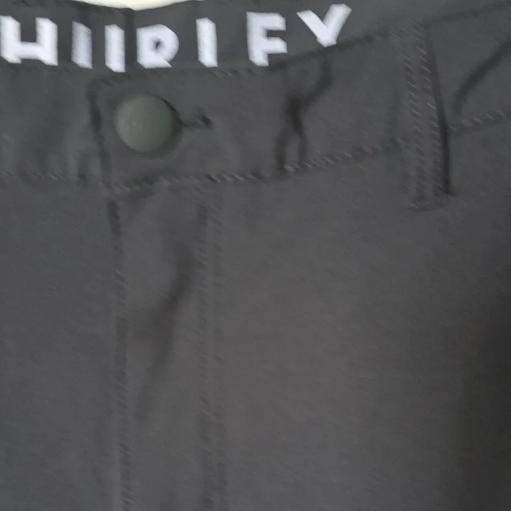 Hurley Mens Black Solid Flat Front Button Closure Shorts Regular Size 36